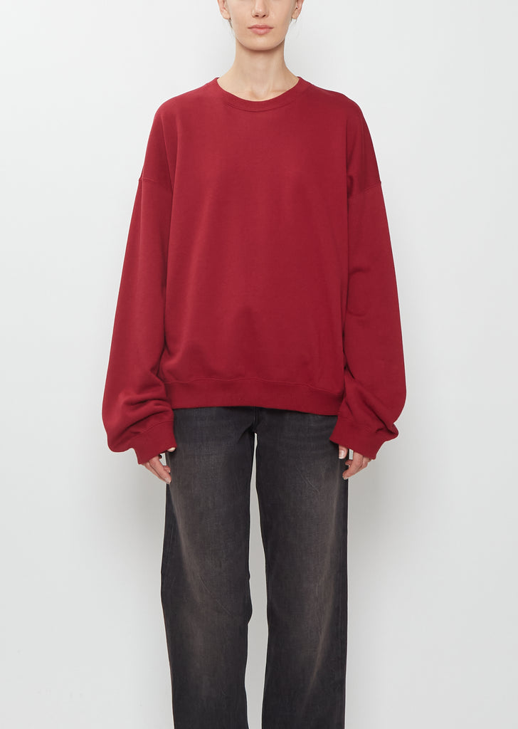 Loose Studio Sweatshirt — Vintage Red
