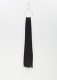 Staffa Washed Solid Scarf — Black