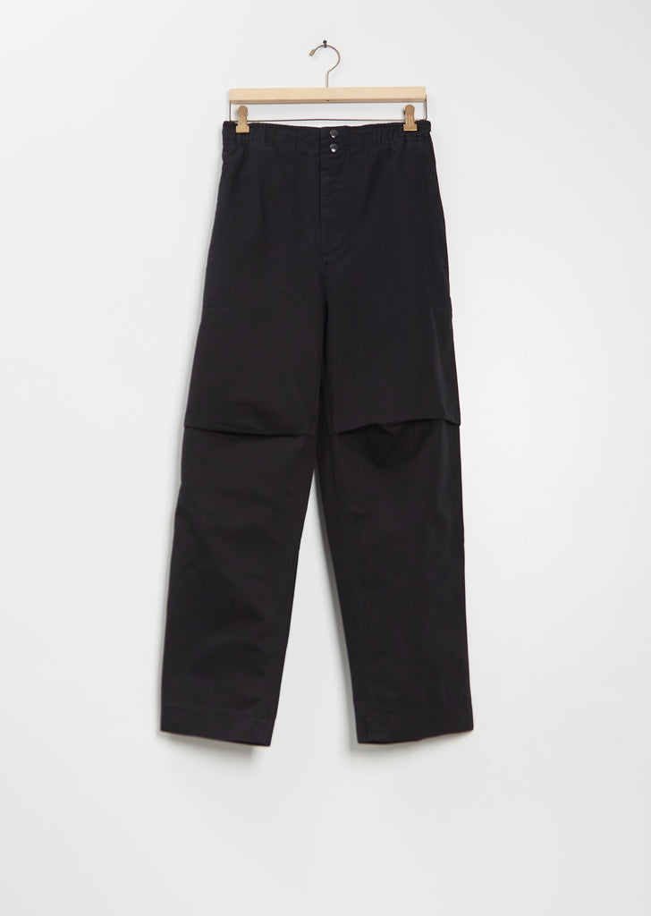 Press Stud Cotton Canvas Trousers