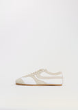 Suede Leather Trainer — White