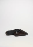 Snake Effect Leather Trainer
