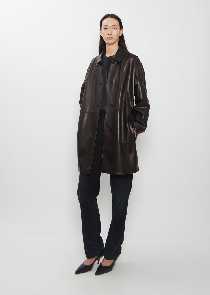 Donata Leather Coat