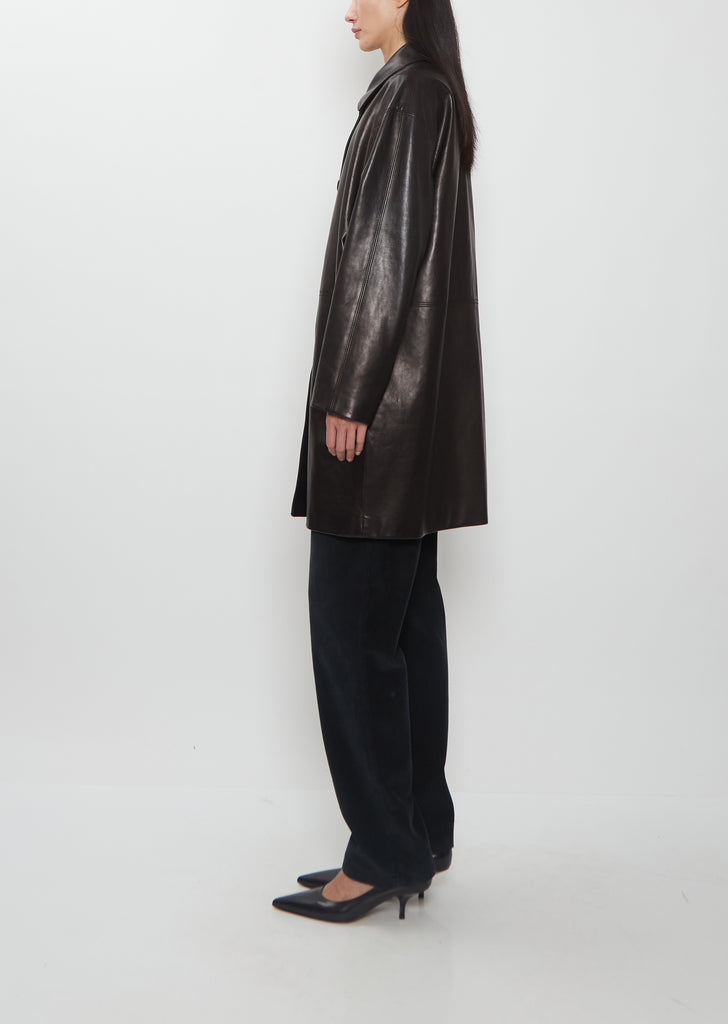 Donata Leather Coat