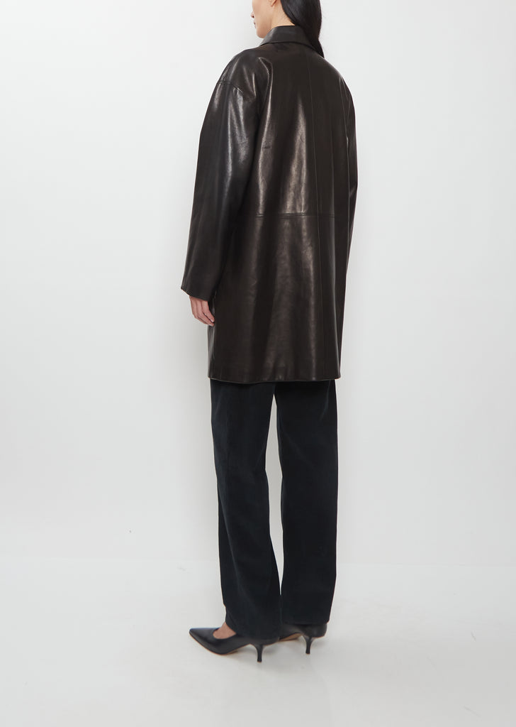 Donata Leather Coat