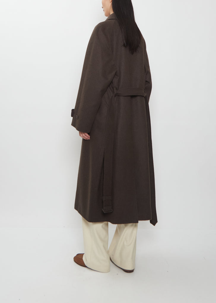 Baby Camel Flannel Soutien Collar Coat