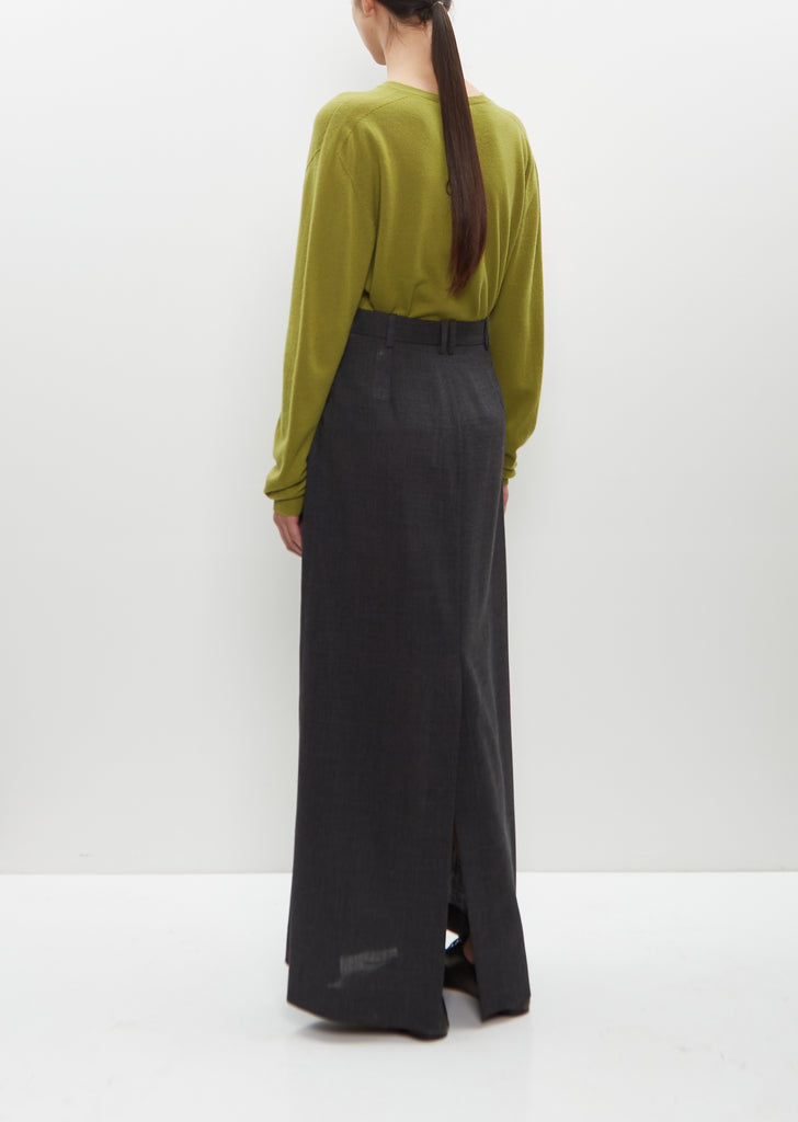 Fluid Wool Roux Skirt