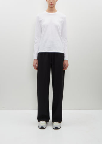 Long Sleeve Mini Boy T-Shirt — Optic White