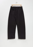Twisted Belted Cotton Denim Pants