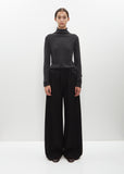 Pleated Poly-Wool Gala Pant