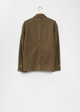 Workwear Cotton Denim Overshirt — Moss Green