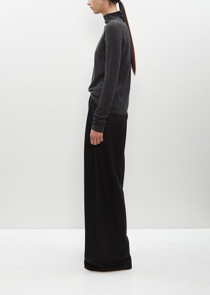 Pleated Poly-Wool Gala Pant