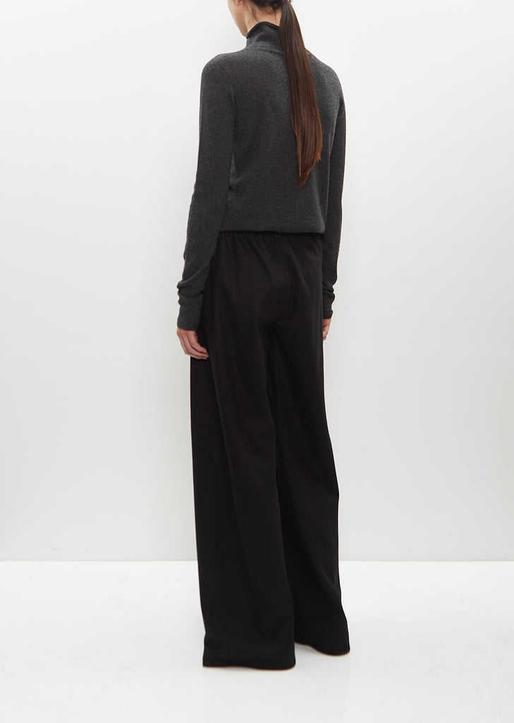 Cashmere-Wool Flannel Gala Pant