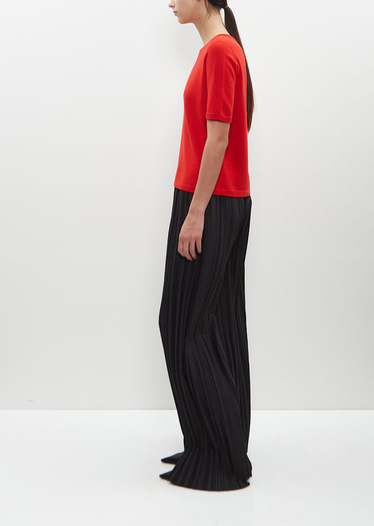 Pleated Poly-Wool Gala Pant