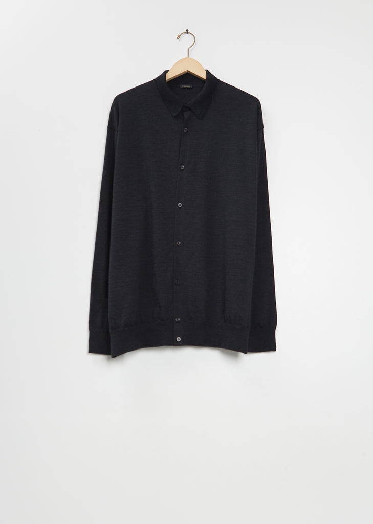 Wool Collared Cardigan