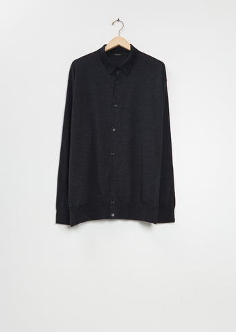 Wool Collared Cardigan