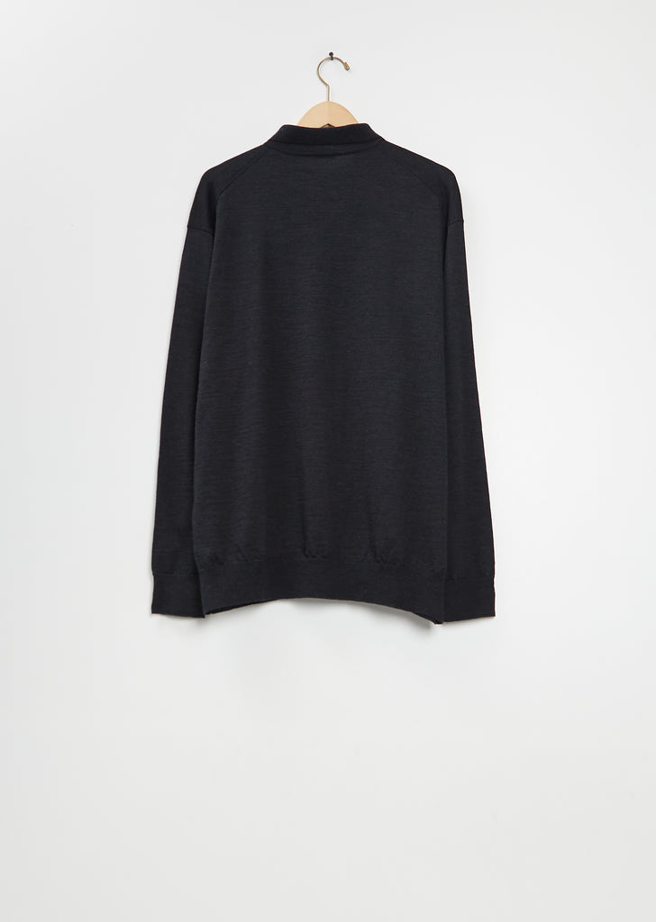 Wool Collared Cardigan