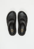 Leather Sandal — Black