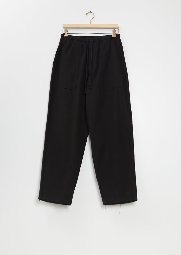 Cotton Flannel Tapered Pants