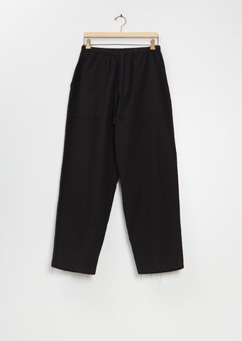 Cotton Flannel Tapered Pants
