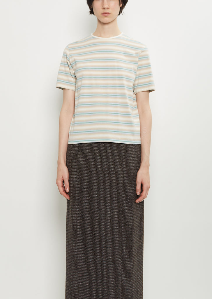 Gradient Stripe Cotton Tee