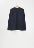 Marine Long Sleeve Cotton T-Shirt — Midnight