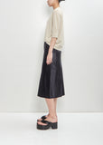 Silk Sati Skirt — Black