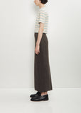 Alpaca Wool Silk Tweed Pencil Skirt