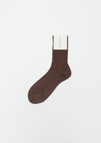 One Ribbed Socks — Castagna