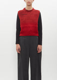 Klyde Sweater Vest — Red Melange