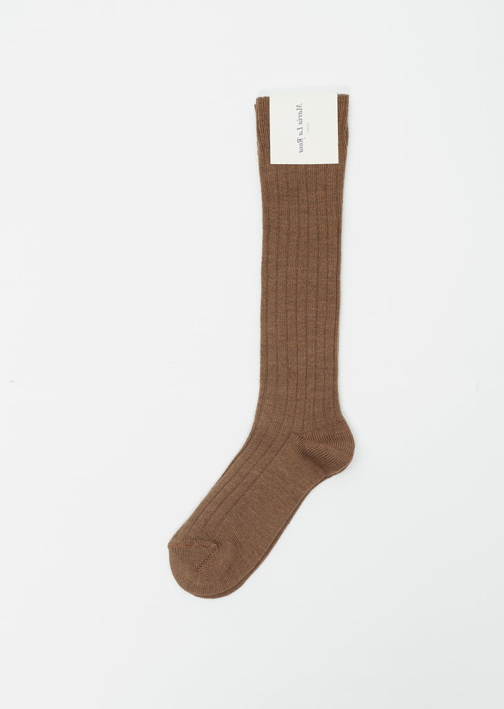 College Merino Socks — Nutmeg