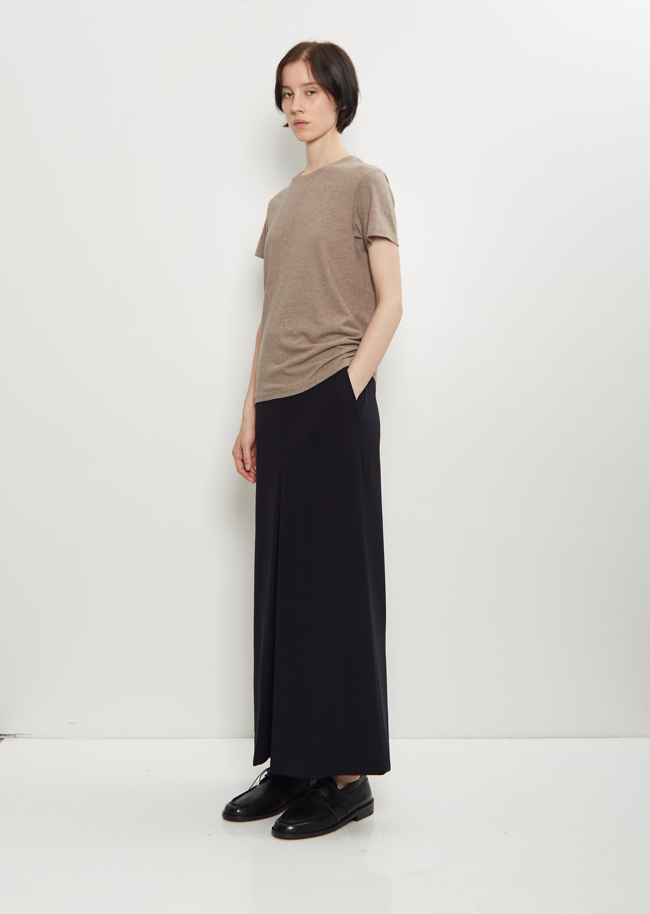 Cotton Seamless Crew Neck Tee – La Garçonne