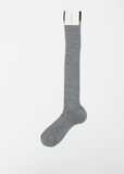 Knee High Wool Blend Socks — Light Grey