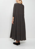Cotton Floral Pleated Dress
