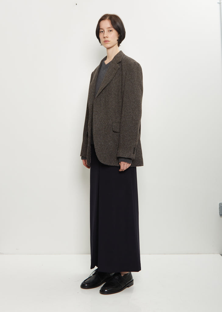 Alpaca Wool Silk Tweed Over Jacket