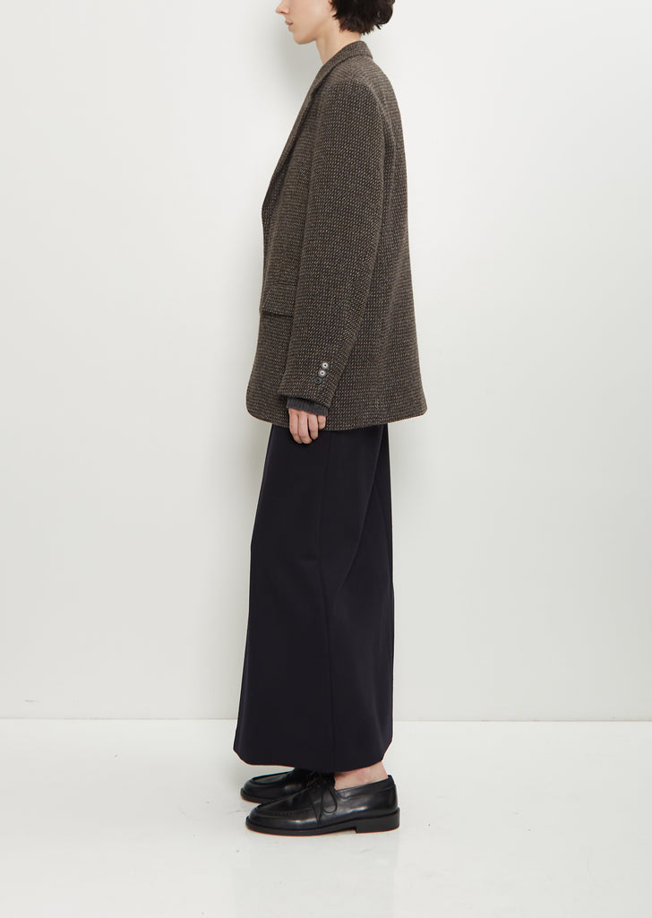 Alpaca Wool Silk Tweed Over Jacket