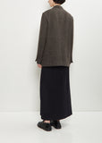 Alpaca Wool Silk Tweed Over Jacket
