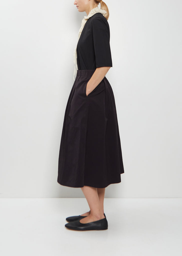 Cotton Pleated Skirt