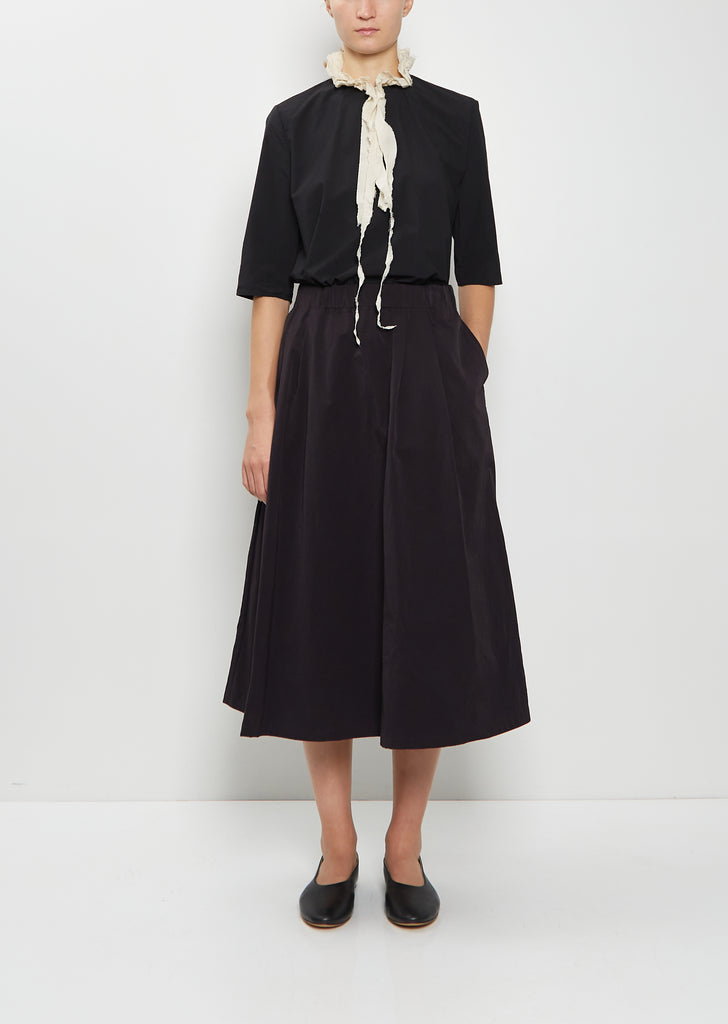 Cotton Pleated Skirt