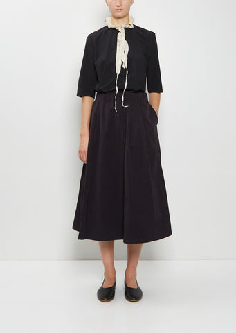 Cotton Pleated Skirt