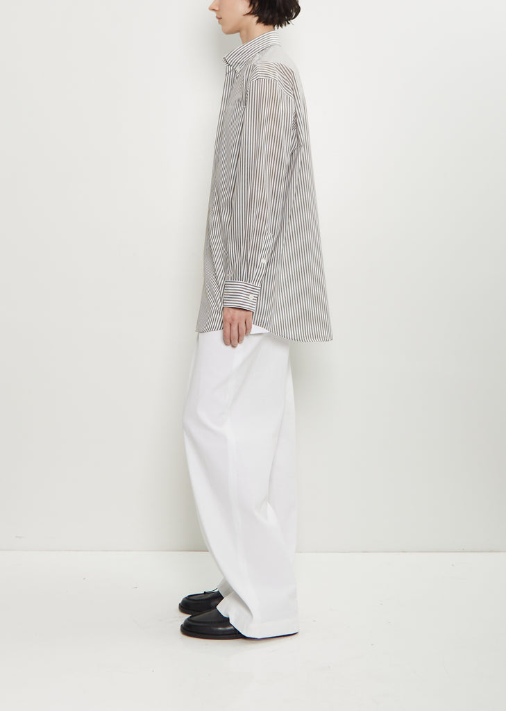 Odd Stripes Wool Cotton Shirt