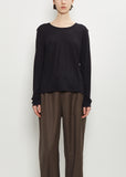 Ava Wool Blend Boat Neck Tee