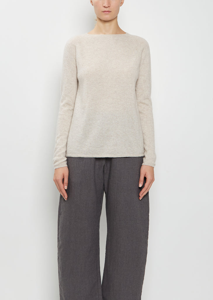 Silk Cashmere Crewneck Sweater