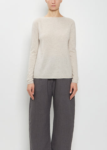 Silk Cashmere Crewneck Sweater