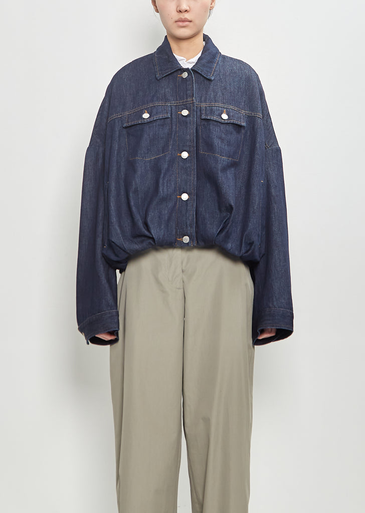 Cotton Denim Vesto Jacket