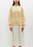 Cashmere Crewneck Sweater — Soft Yellow