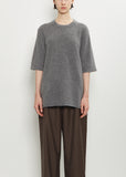 Raven Mercerized Wool Sweater — Anthracite Melange
