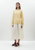 Cashmere Crewneck Sweater — Soft Yellow