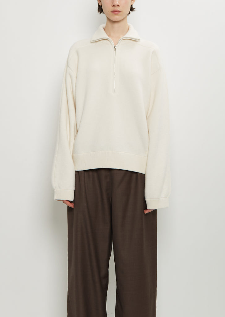 Dries Cashmere Stand Collar Sweater