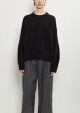Tristan Mercerized Wool Yak Sweater — Black