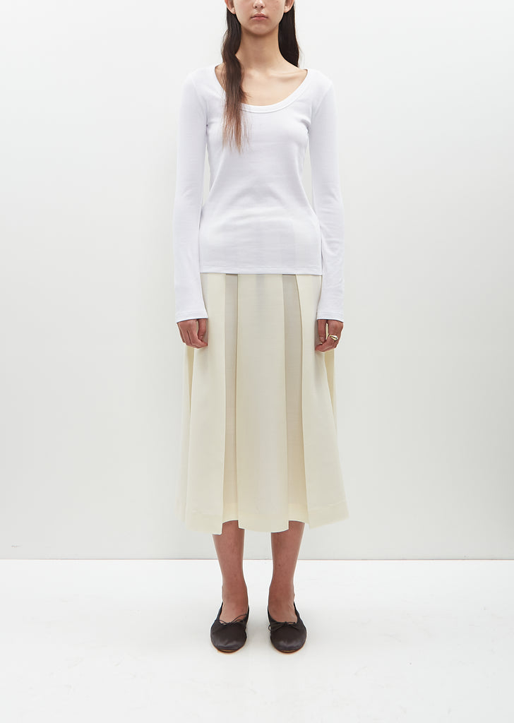 Wool Silk Twinflower Skirt